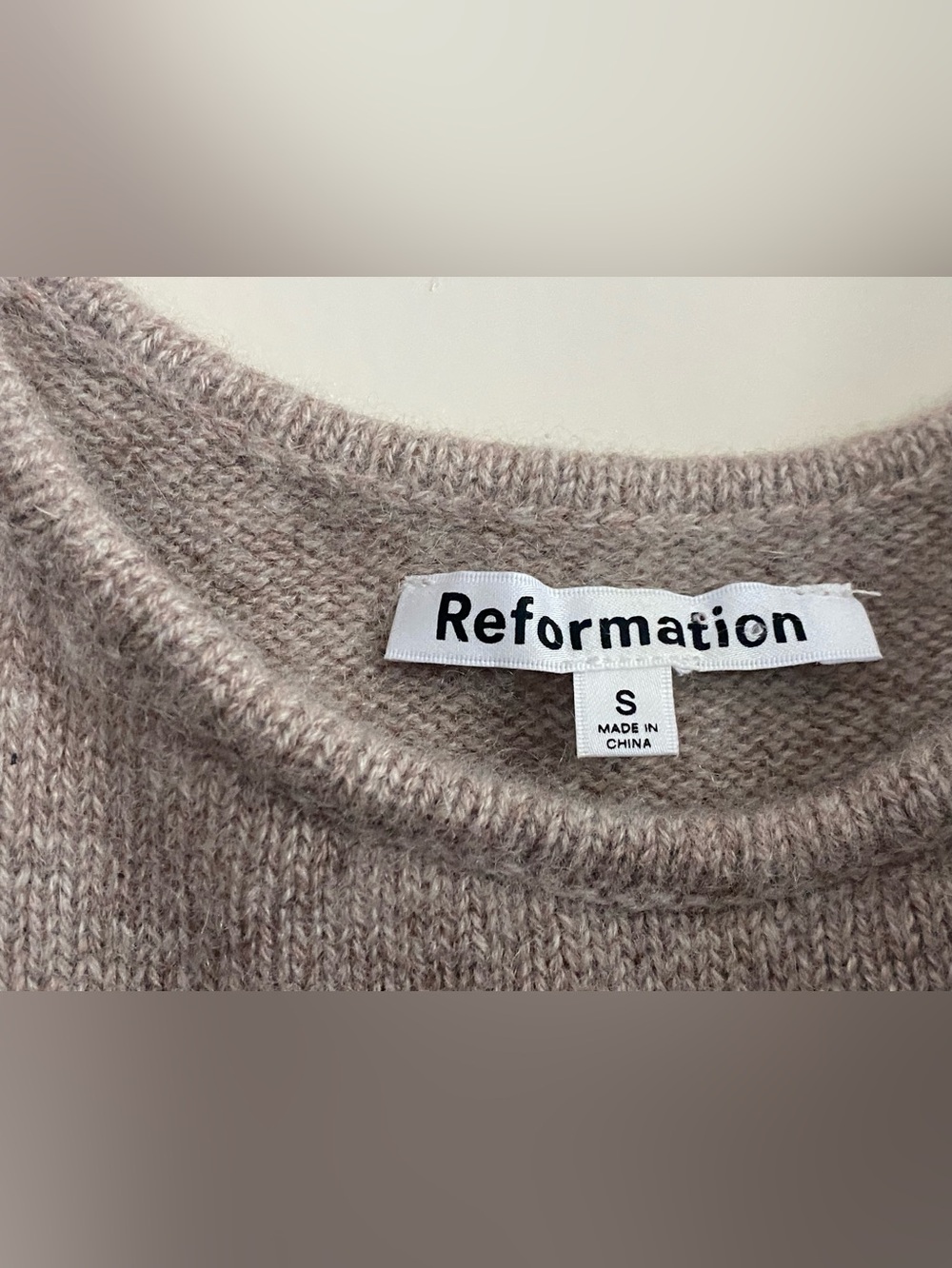 Reformation Soft Knit Tank in Light Taupe Small - Picture 4 of 8